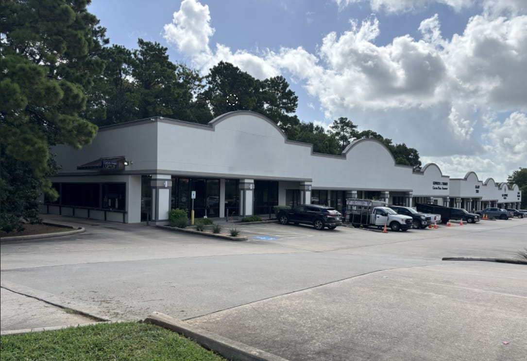 Commercial building exterior freshly repainted